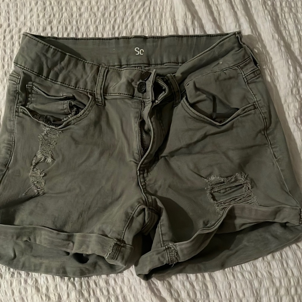 Distressed Jean Shorts